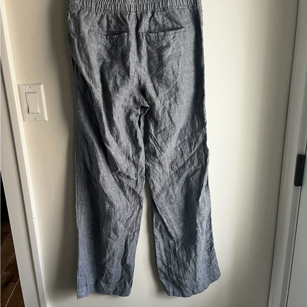Womens Grey Athleta Linen Pants - Picture 2 of 4
